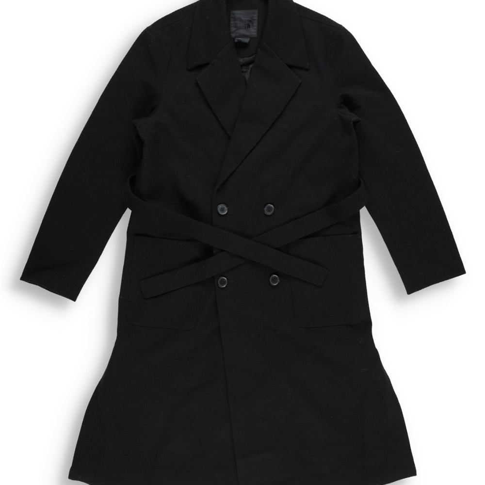 North Face Double-Breasted Belted Wool Coat
